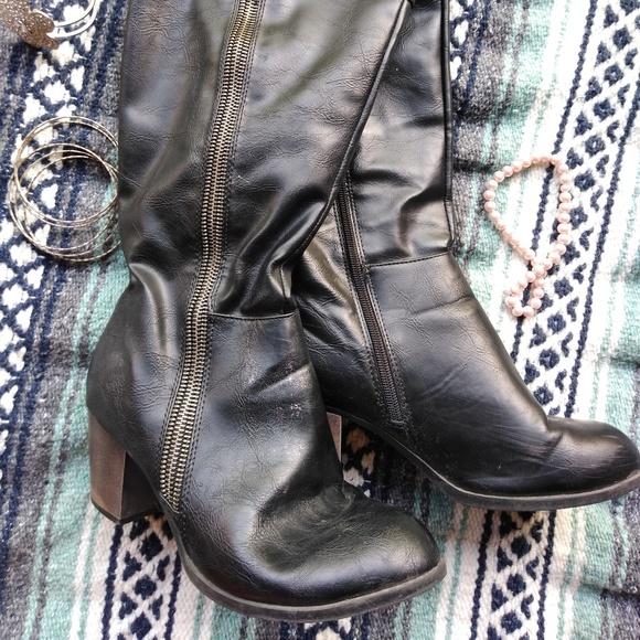 Diba pilot heeled boot, black, US 8.5 - Picture 2 of 3